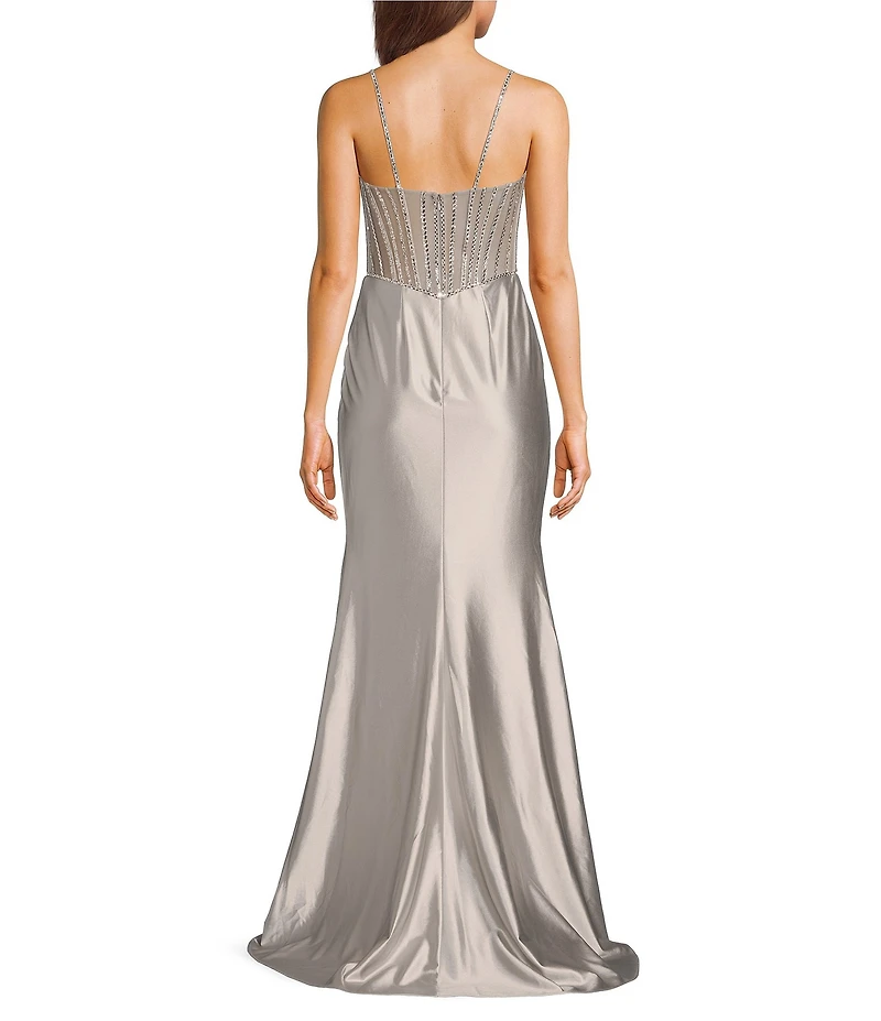 GB Social Beaded Corset Dress