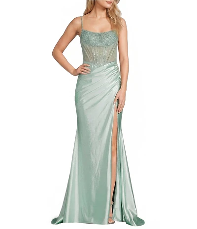 GB Social Beaded Corset Dress