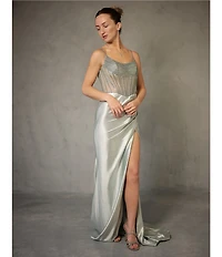 GB Social Beaded Corset Dress