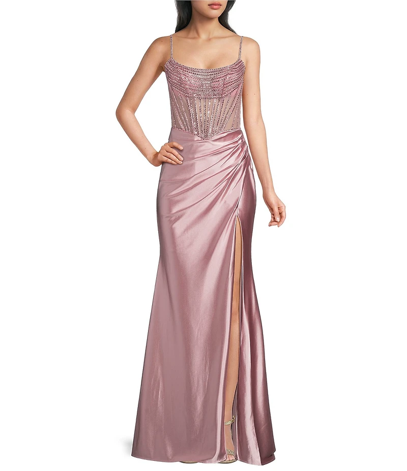 GB Social Beaded Corset Dress