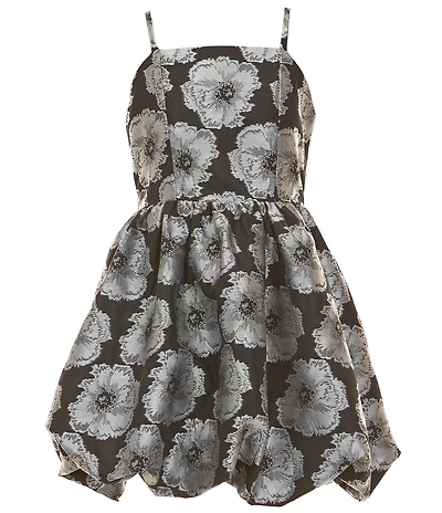 GB Social Big Girls Sleeveless Floral Bubble Hem Dress