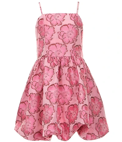 GB Social Big Girls Sleeveless Floral Bubble Hem Dress