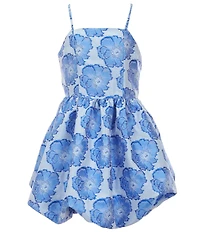 GB Social Big Girls Sleeveless Floral Bubble Hem Dress
