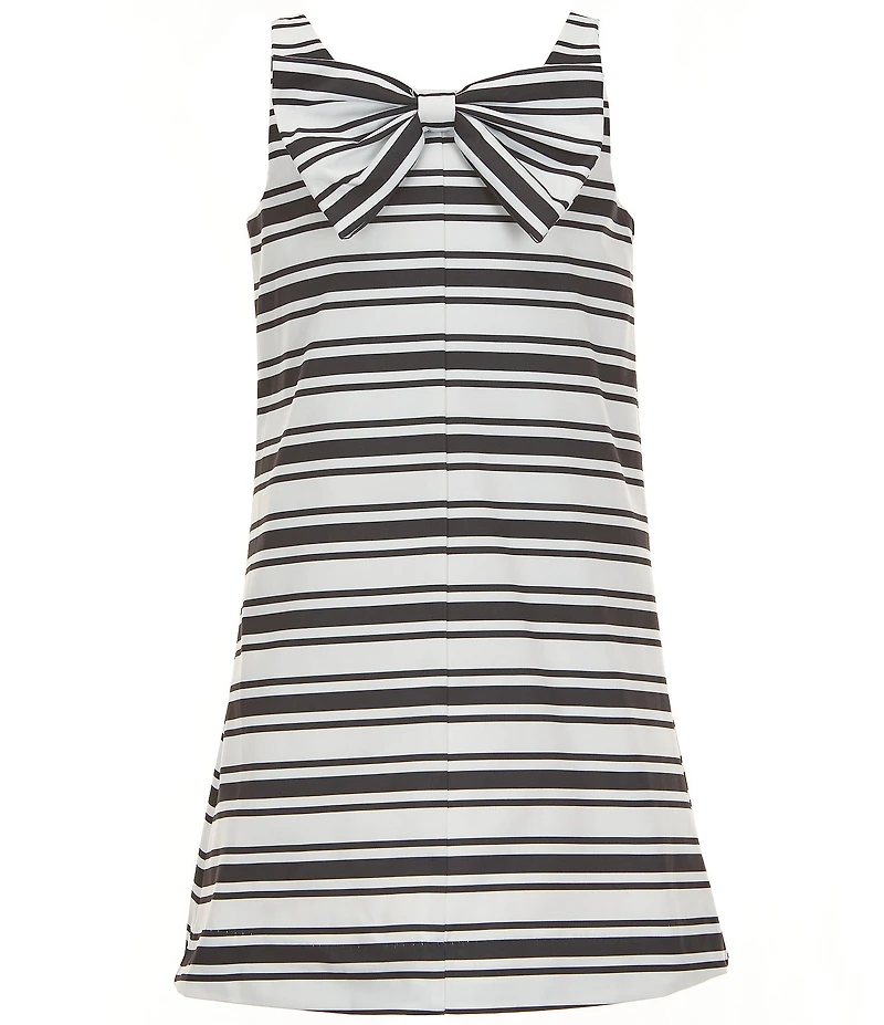 GB Social Big Girls Striped Bow Front Shift Dress