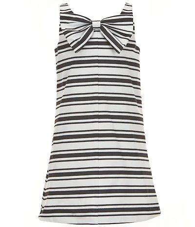 GB Social Big Girls Striped Bow Front Shift Dress