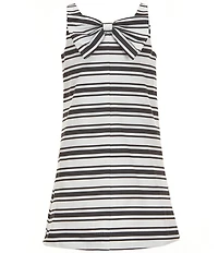 GB Social Big Girls Striped Bow Front Shift Dress