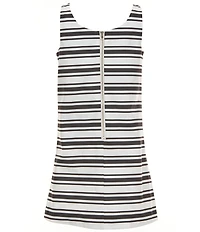 GB Social Big Girls Striped Bow Front Shift Dress