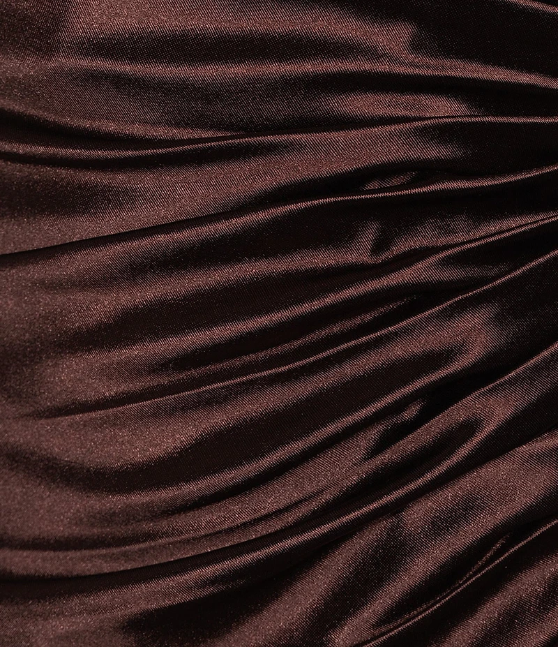 GB Social Halter Neck Satin Mini Dress