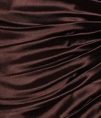 GB Social Halter Neck Satin Mini Dress
