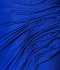 GB Social Jersey Ruched Lace-Up Back Long Dress