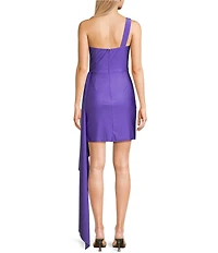 GB Social One Shoulder Jersey Dress
