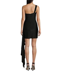 GB Social One Shoulder Jersey Dress