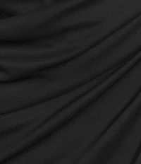 GB Social One Shoulder Sleeveless Mesh Ruched Full Length Prom Dress