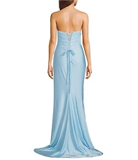 GB Social Peak A Boo With Slit Full Length Dress