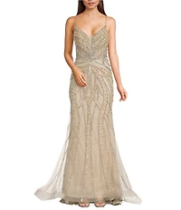 GB Social Strapless Sweetheart Pearl All Over Beading Full Length Dress