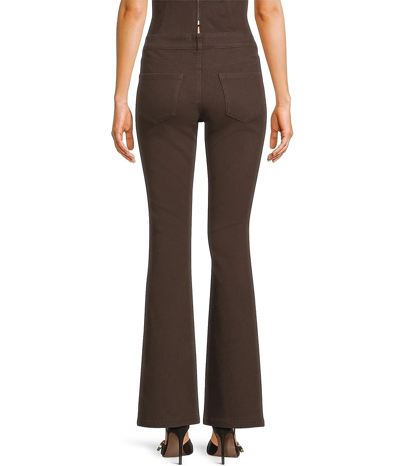 GB Solid Denim Flare Leg Jeans