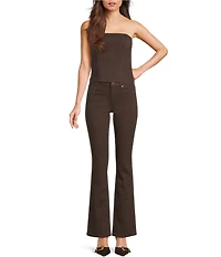 GB Solid Denim Flare Leg Jeans