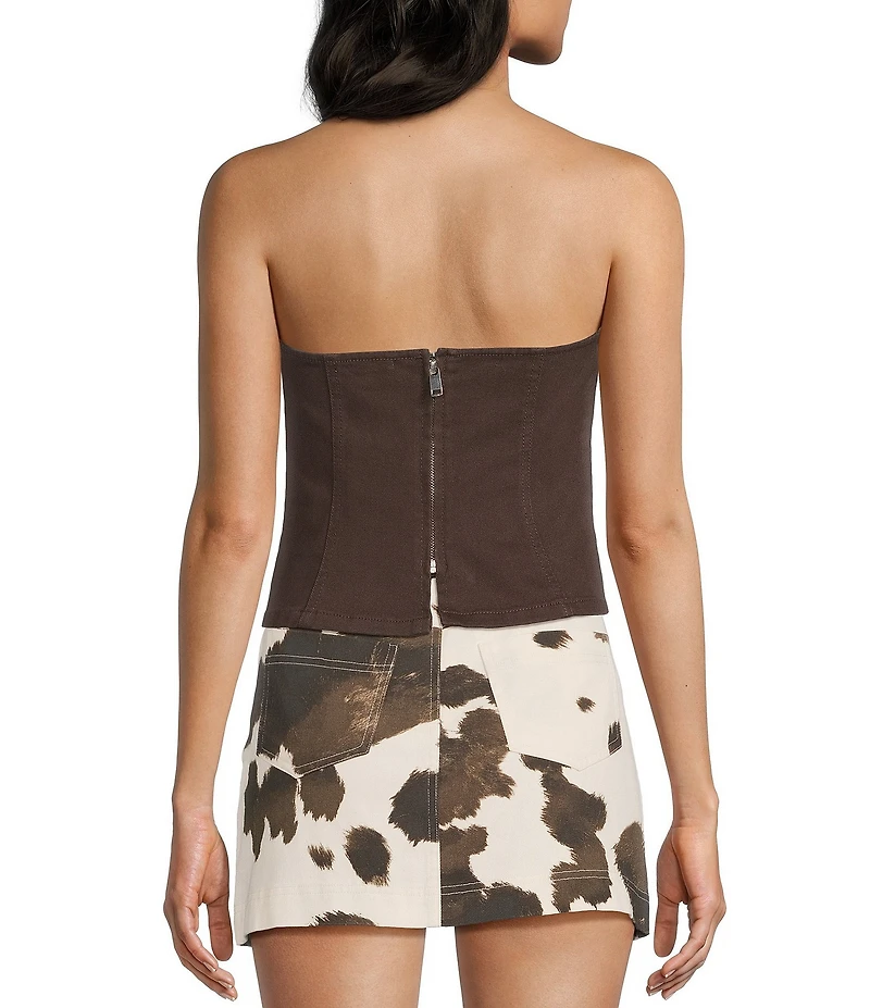 GB Solid Denim Tube Top