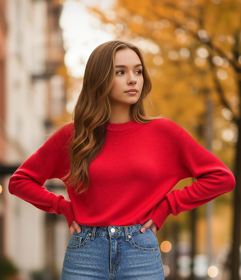 GB Solid Oversized Sweater