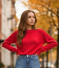 GB Solid Oversized Sweater