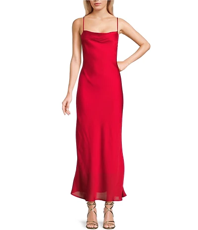 GB Solid Slip Long Dress