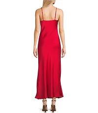 GB Solid Slip Long Dress