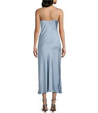 GB Solid Slip Long Dress
