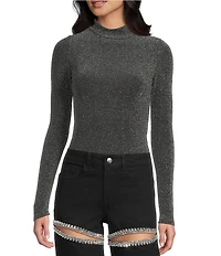 GB Sparkle Mock Neck Bodysuit