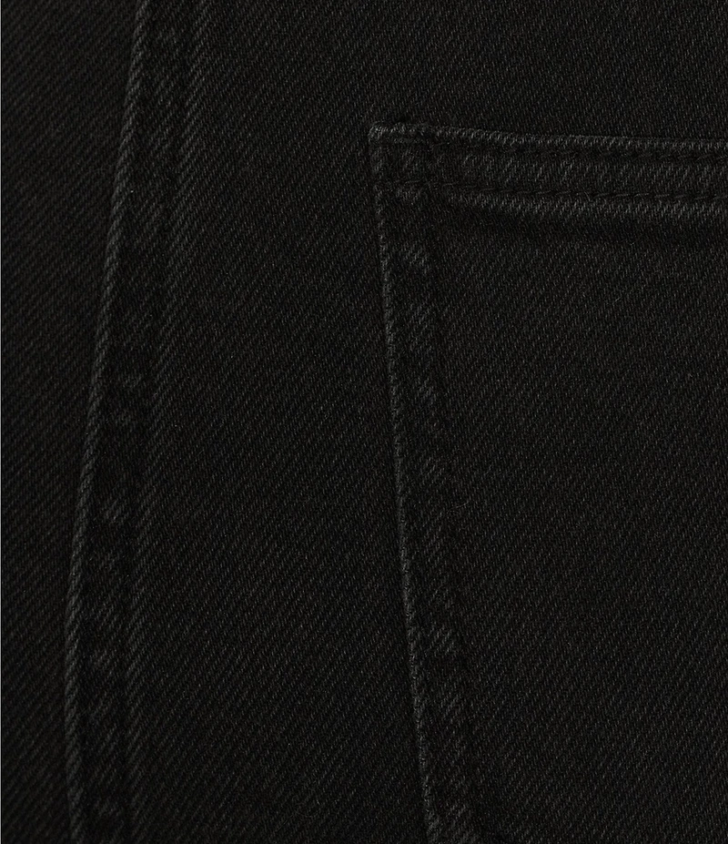 GB Strapless Denim Frayed Hem Midi Dress