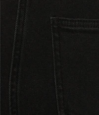 GB Strapless Denim Frayed Hem Midi Dress