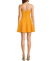 GB Strapless Denim Mini Dress