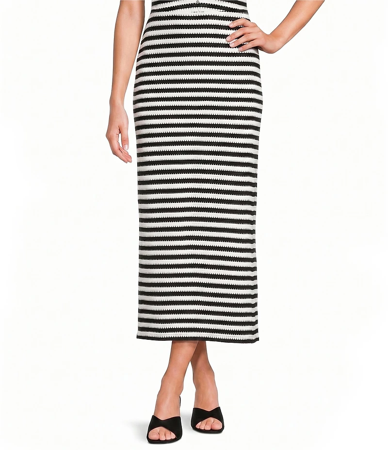 GB Striped Coordinating Maxi Skirt