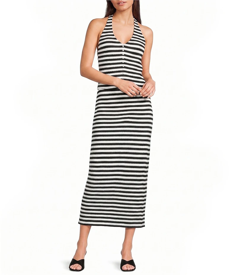 GB Striped Coordinating Maxi Skirt