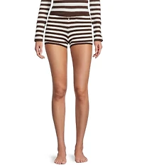 GB Striped Coordinating Micro Shorts