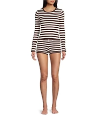 GB Striped Long Sleeve Coordinating Knit Sweater