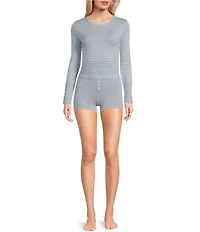 GB Striped Long Sleeve Coordinating Knit Sweater