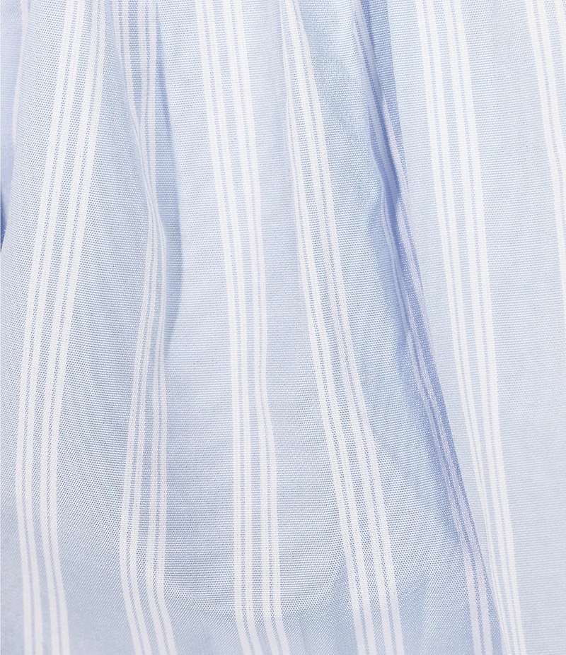 GB Striped Poplin Bubble Coordinating Mini Skirt