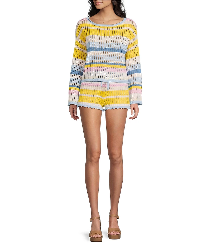 GB Striped Sweater Shorts