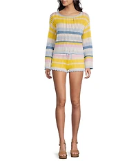 GB Striped Sweater Shorts