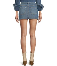 GB Studded Denim Mini Skirt