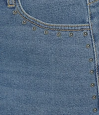 GB Studded Denim Mini Skirt