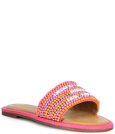 GB Sun-Kissed Friendship Bracelet Slip On Sandals