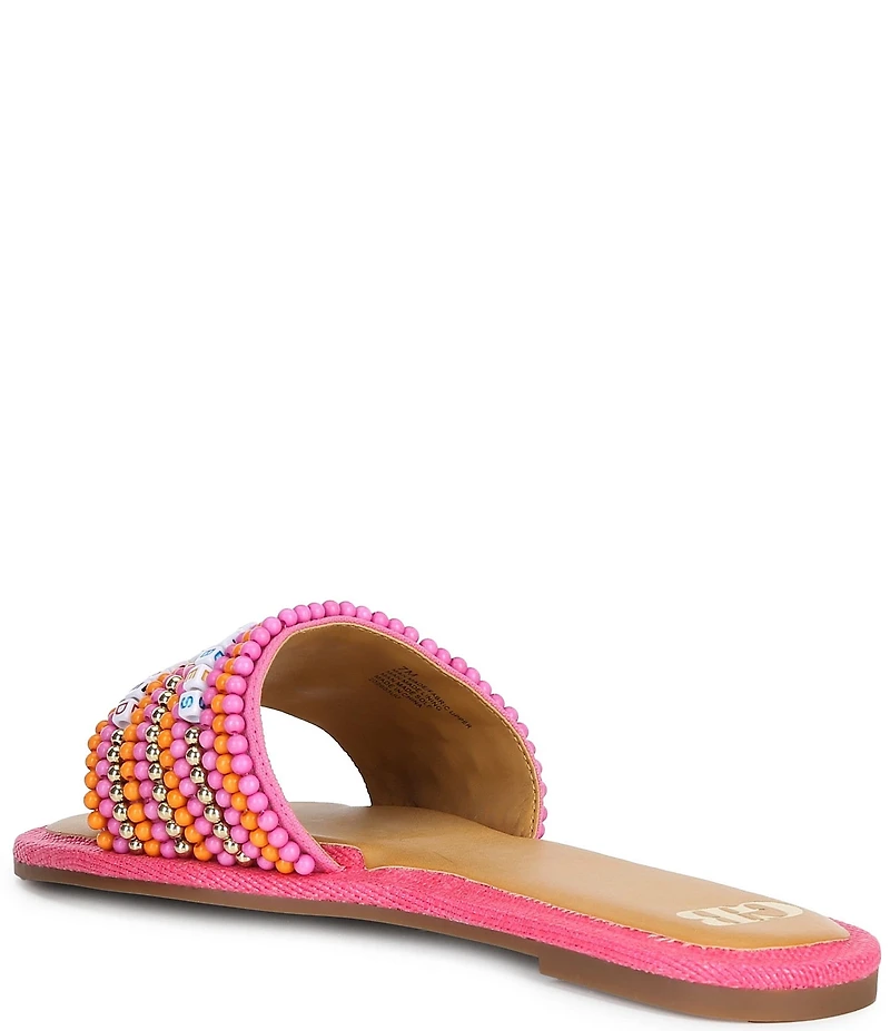 GB Sun-Kissed Friendship Bracelet Slip On Sandals