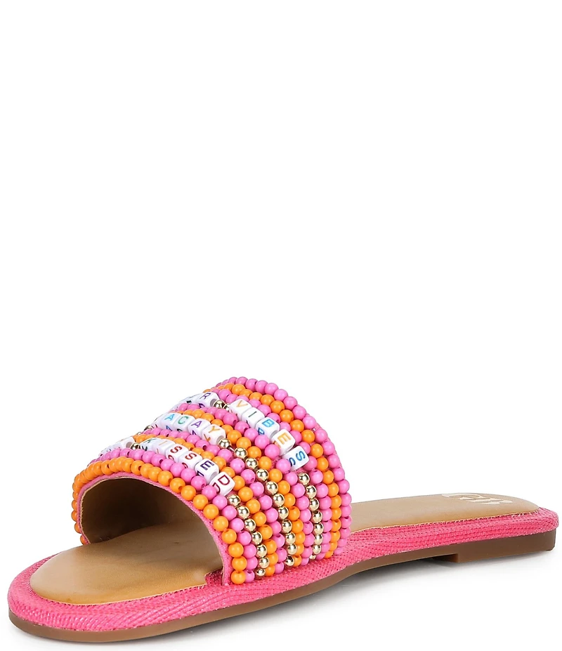 GB Sun-Kissed Friendship Bracelet Slip On Sandals