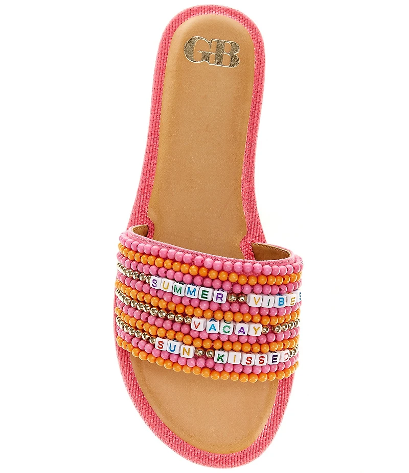 GB Sun-Kissed Friendship Bracelet Slip On Sandals