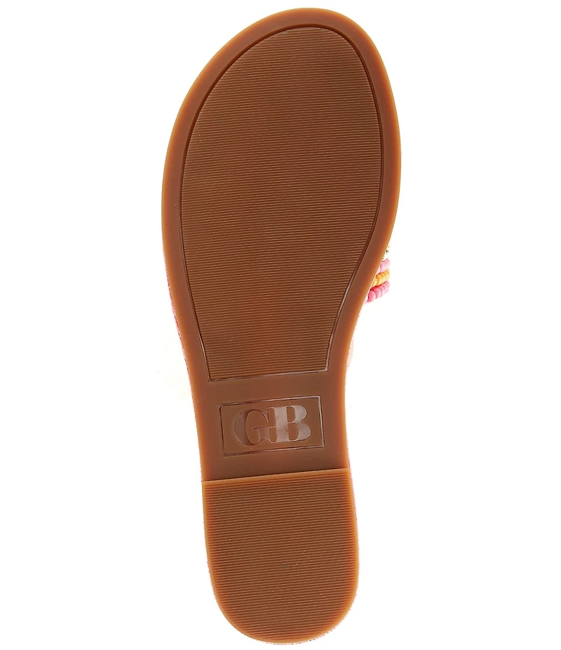 GB Sun-Kissed Friendship Bracelet Slip On Sandals