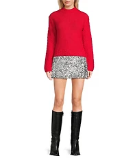 GB Tear Drop Sequin Mini Skirt