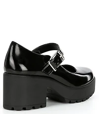 GB This-Love Patent Lugged Platform Mary Jane Pumps