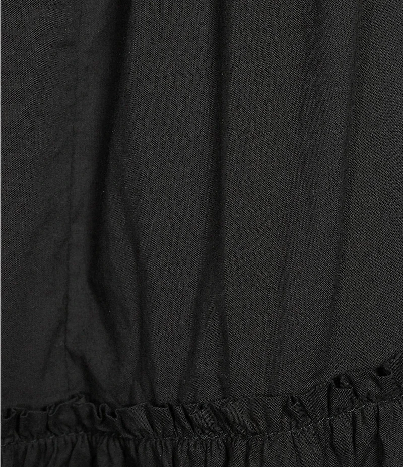 GB Tiered V-Neck Sleeveless Tie-Back Maxi Dress