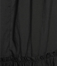 GB Tiered V-Neck Sleeveless Tie-Back Maxi Dress